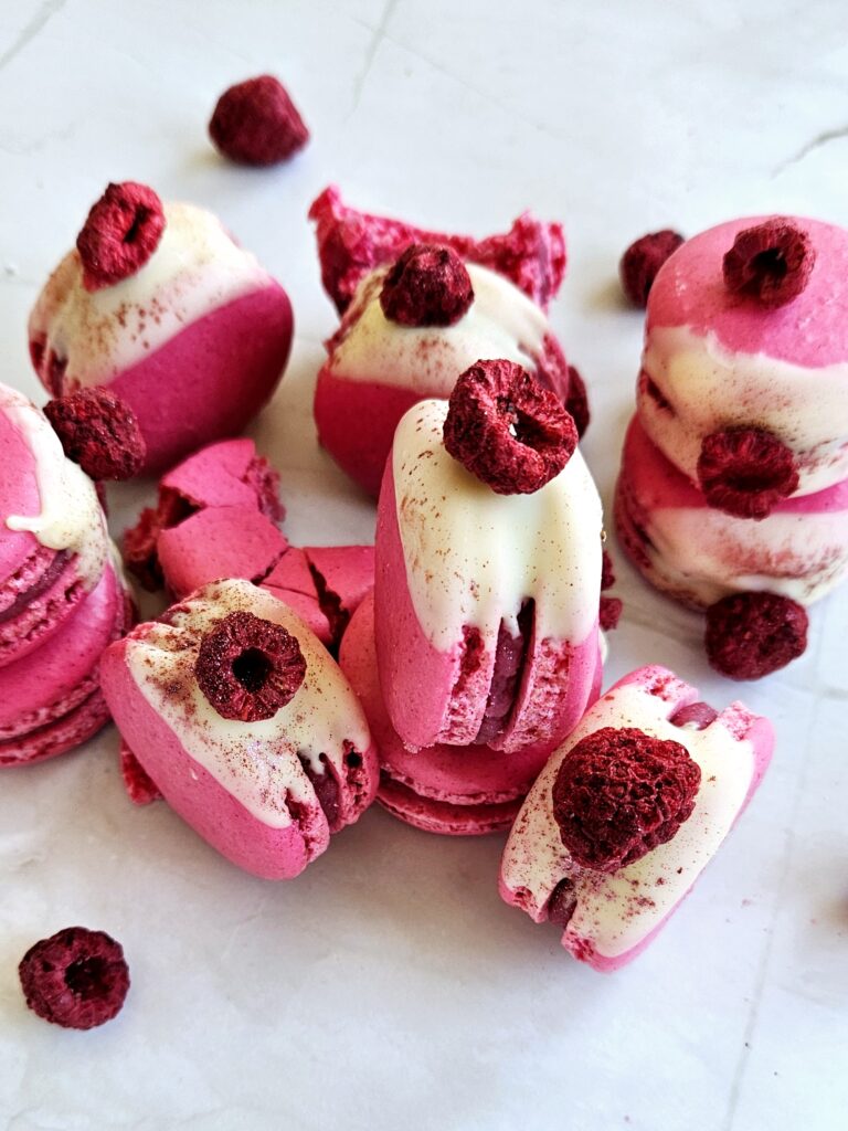 Macarons à la framboise
